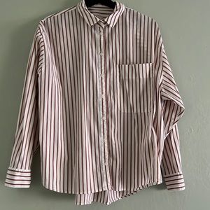 A NEW DAY Striped Button Down